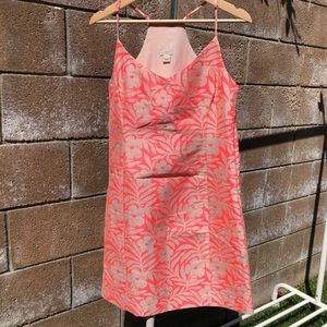 Neon pink and nude dress!